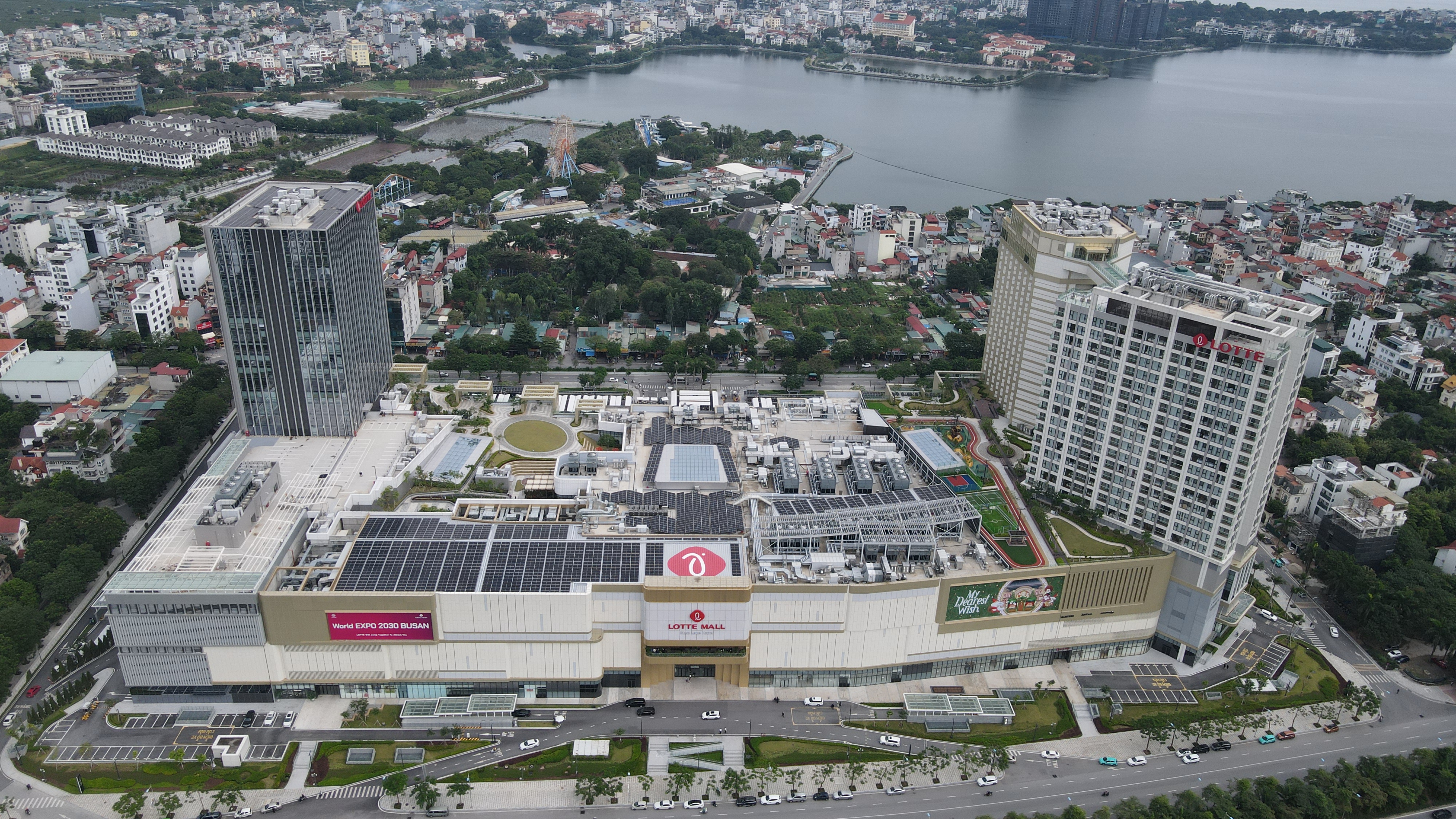 Hình ảnh dự án Lotte Mall Tây Hồ 2MWp