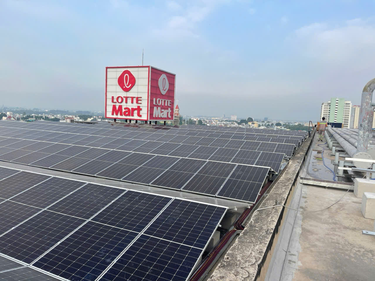 Hình ảnh dự án Lotte Mart Bình Dương Đồng Nai 1.9MWp