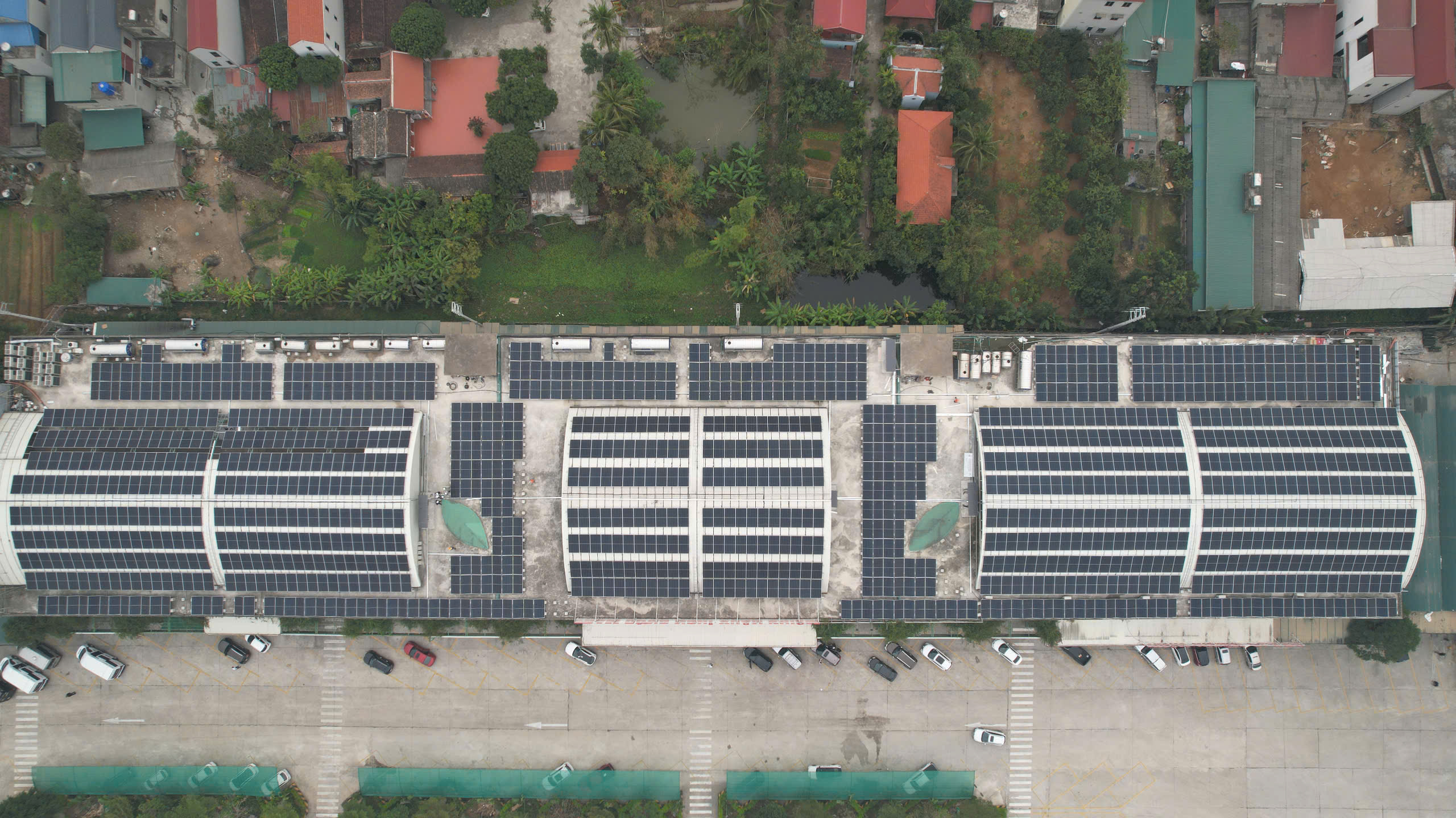 Thi công dự án Trạm dừng nghỉ Xuân Khiêm 852 kWp